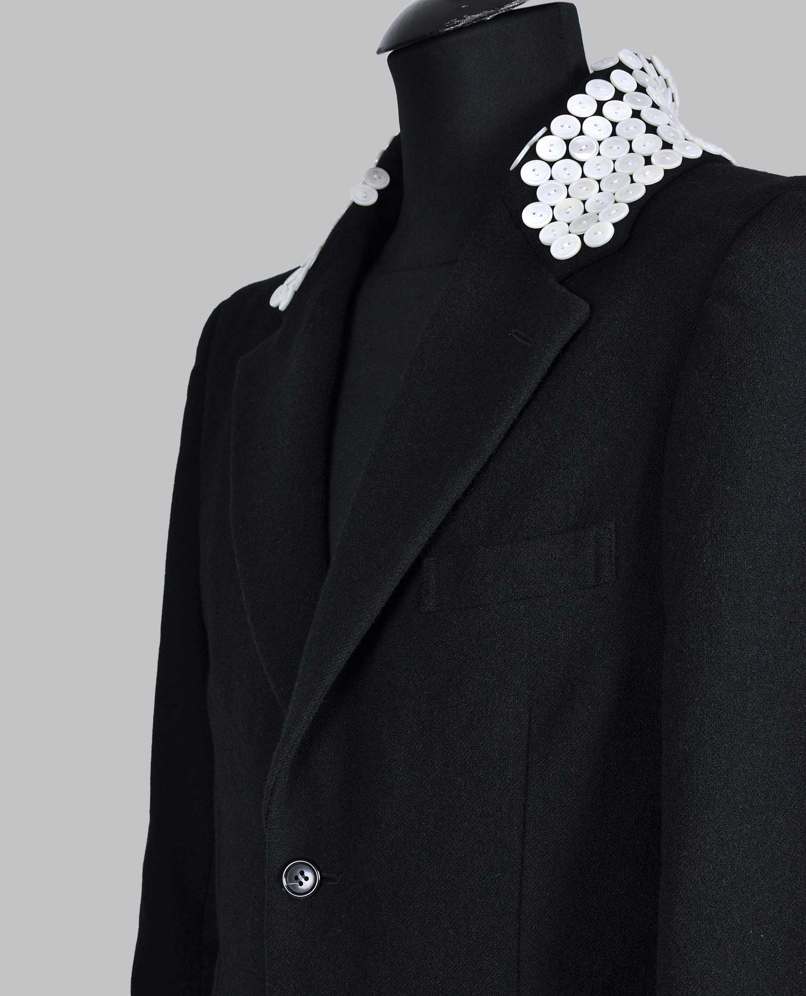 PEARL BUTTON COLLAR COAT - Image 7